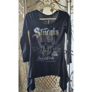 BIKERS PRIDE Sleeveless Black Tank Black Hills Rally 2016 Daytona Beach Long Sle